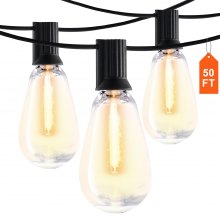 VEVOR Outdoor LED String Lights – Weatherproof & Adjustable
