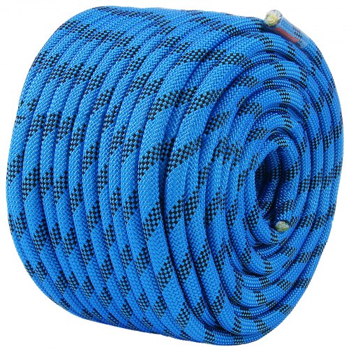 VEVOR 12.7mm Static Climbing Rope, 38M(125ft) Outdoor Rock Climbing ...
