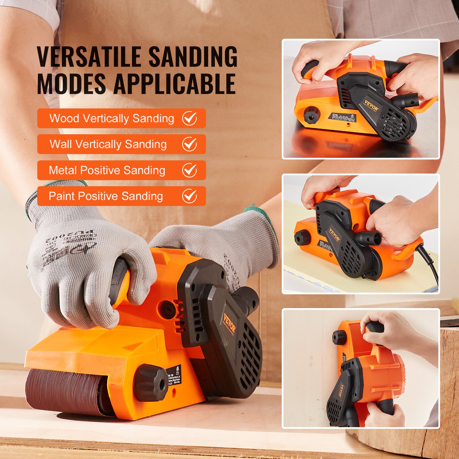 Variable Speed 3x21 Sanding Belts Harbor Freight VEVOR 7AP Belt