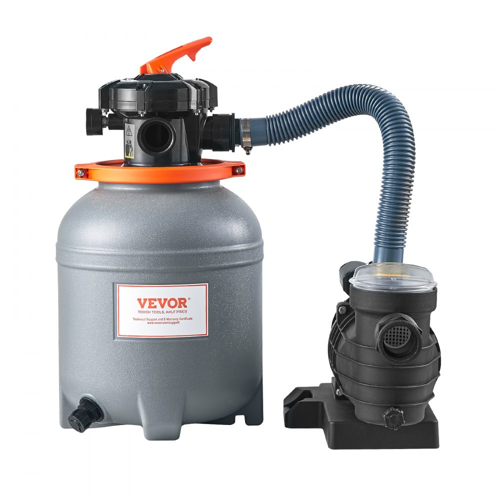 VEVOR Sand Filtration Pump – 3000 GPH, 1/2 HP, 12 in, 6-Way