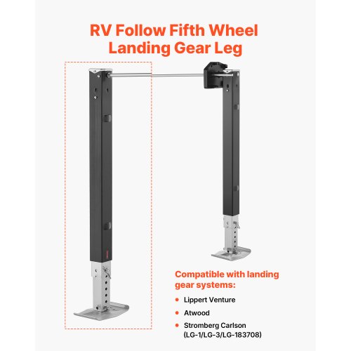 GUSTO　Duo VEVOR Trailer Landing Gear – Heavy-Duty RV Fifth Wheel Leg