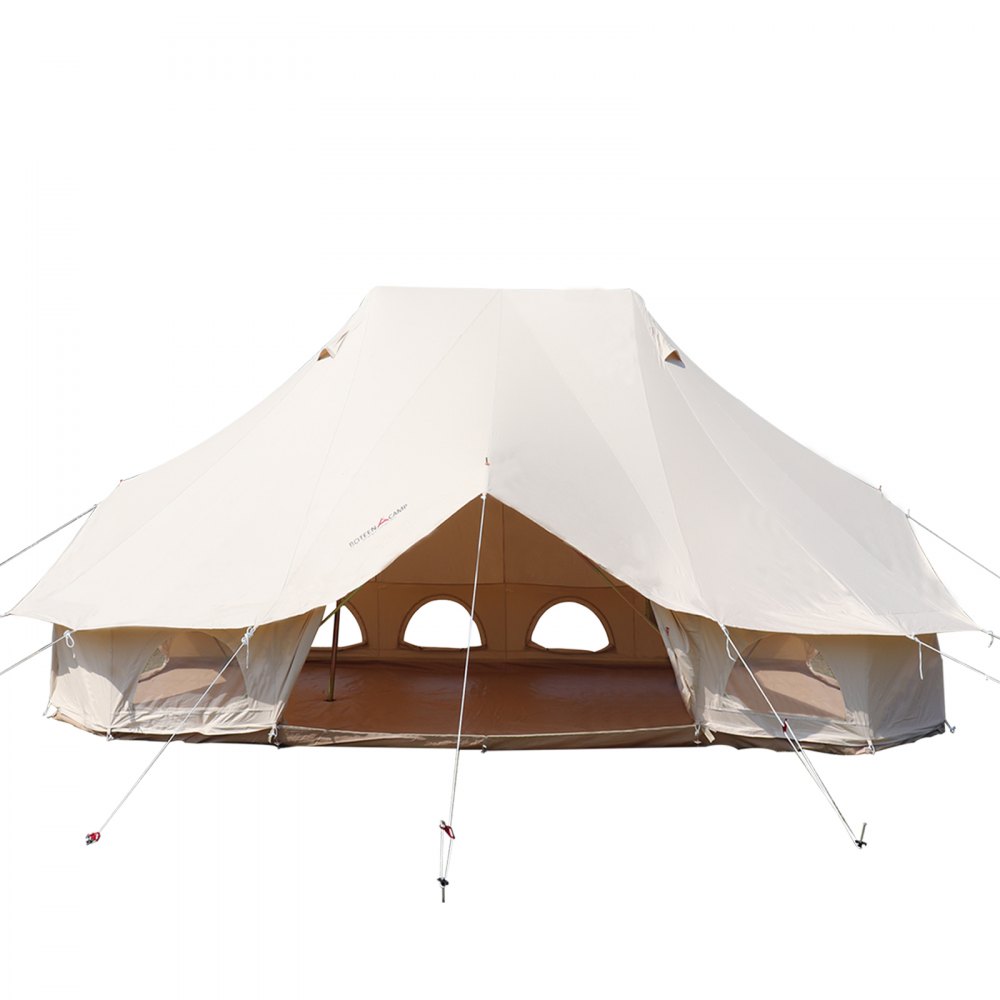 Bell tent outlet setup