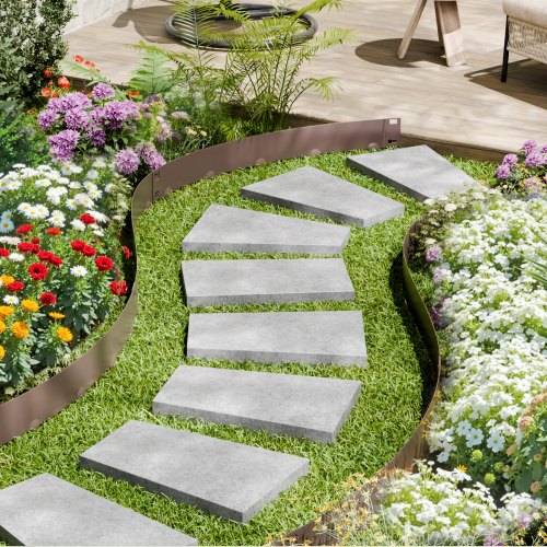 VEVOR Steel Landscape Edging 5 Packs 39 X 4in Rust Resistant For Yard vevor-steel-landscape-edging-5-packs-39-x-4in-rust-resistant-for-yard