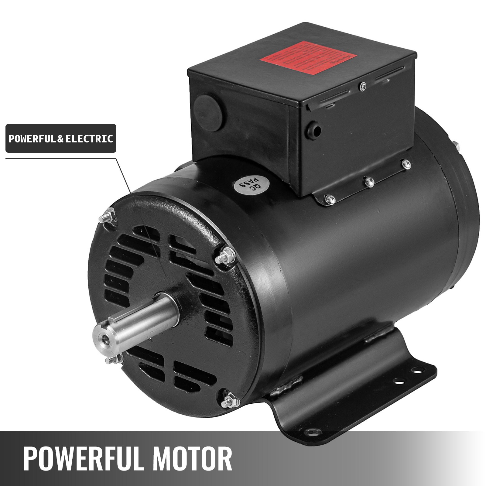 VEVOR Air Compressor Motor, 7.5 HP, Nameplate RPM 3450 CapacitorStart