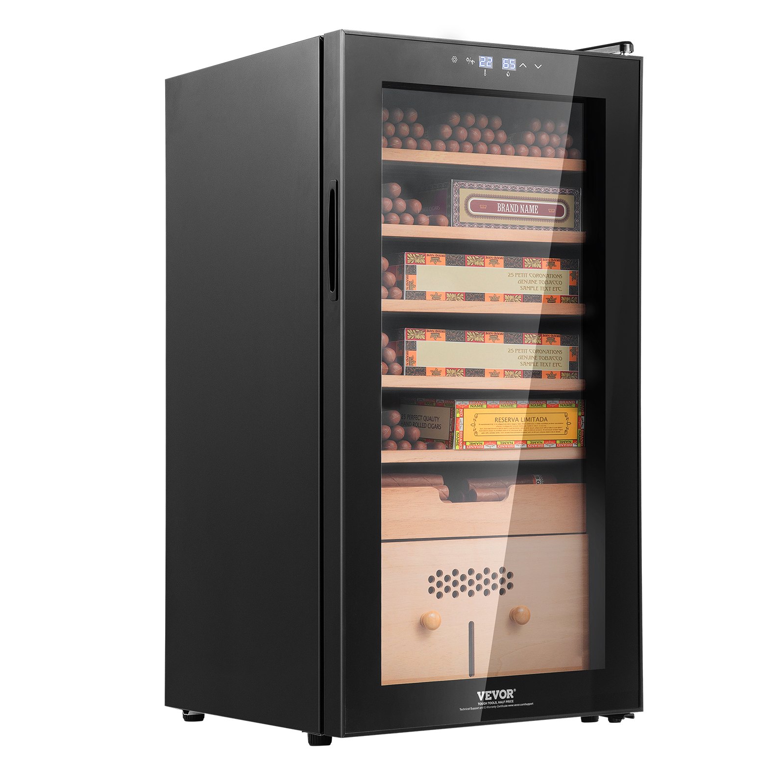 VEVOR Electric Cigar Humidor, 82L Cigar Humidor Cabinet with Cooling ...