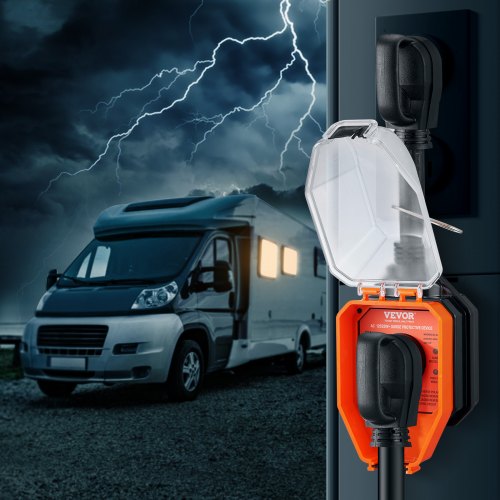 VEVOR RV Surge Protector, 50 Amp, 4800 Joules RV Voltage Protector ...