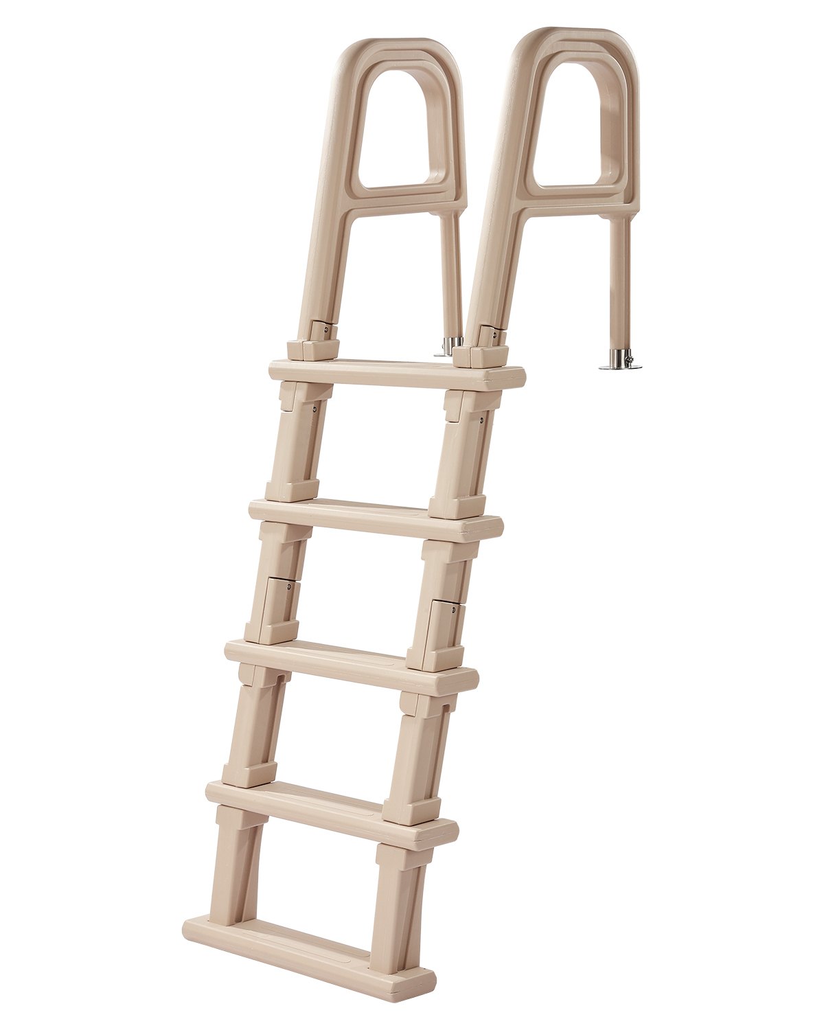 Inclined Pool Ladder 5-Step & 2 Handrails of 300 lb Capacity for 48-54 ...