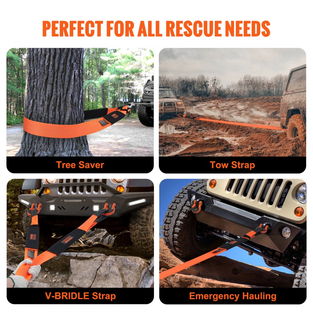 TGL 3 Inch, 8 Foot Tree Saver, Winch Strap, Tow Strap 30,000 Pound Capacity : Buy Online At Best Price In KSA - Souq Is Now - Foto 8