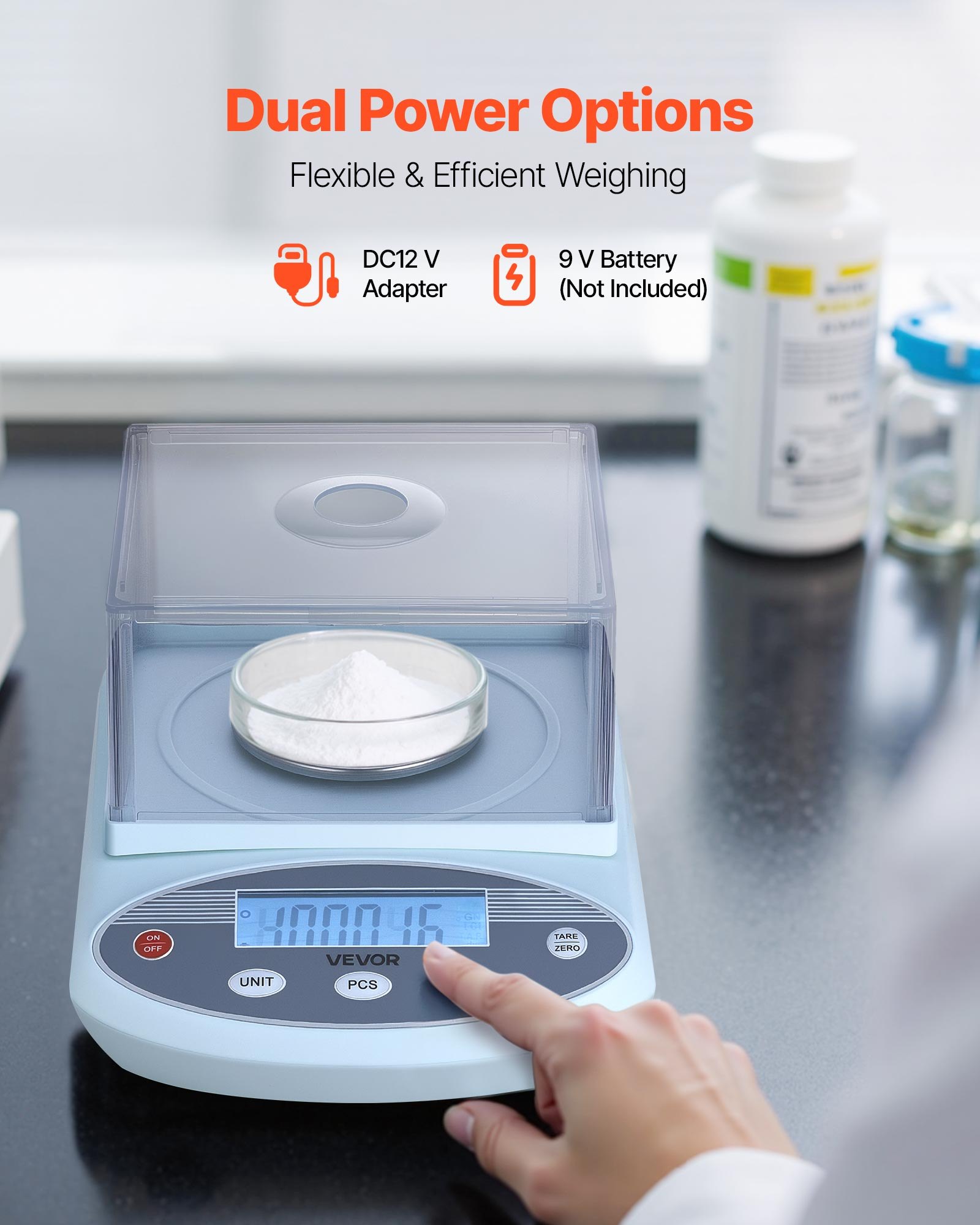 VEVOR Analytical Weighing Scale – 200g x 0.001g Accuracy
