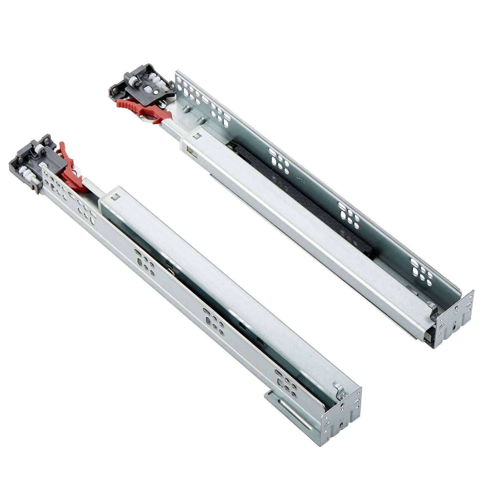 VEVOR 6 Pairs of 18 Inch Drawer Bottom Side Mount Rails, Heavy Duty ...