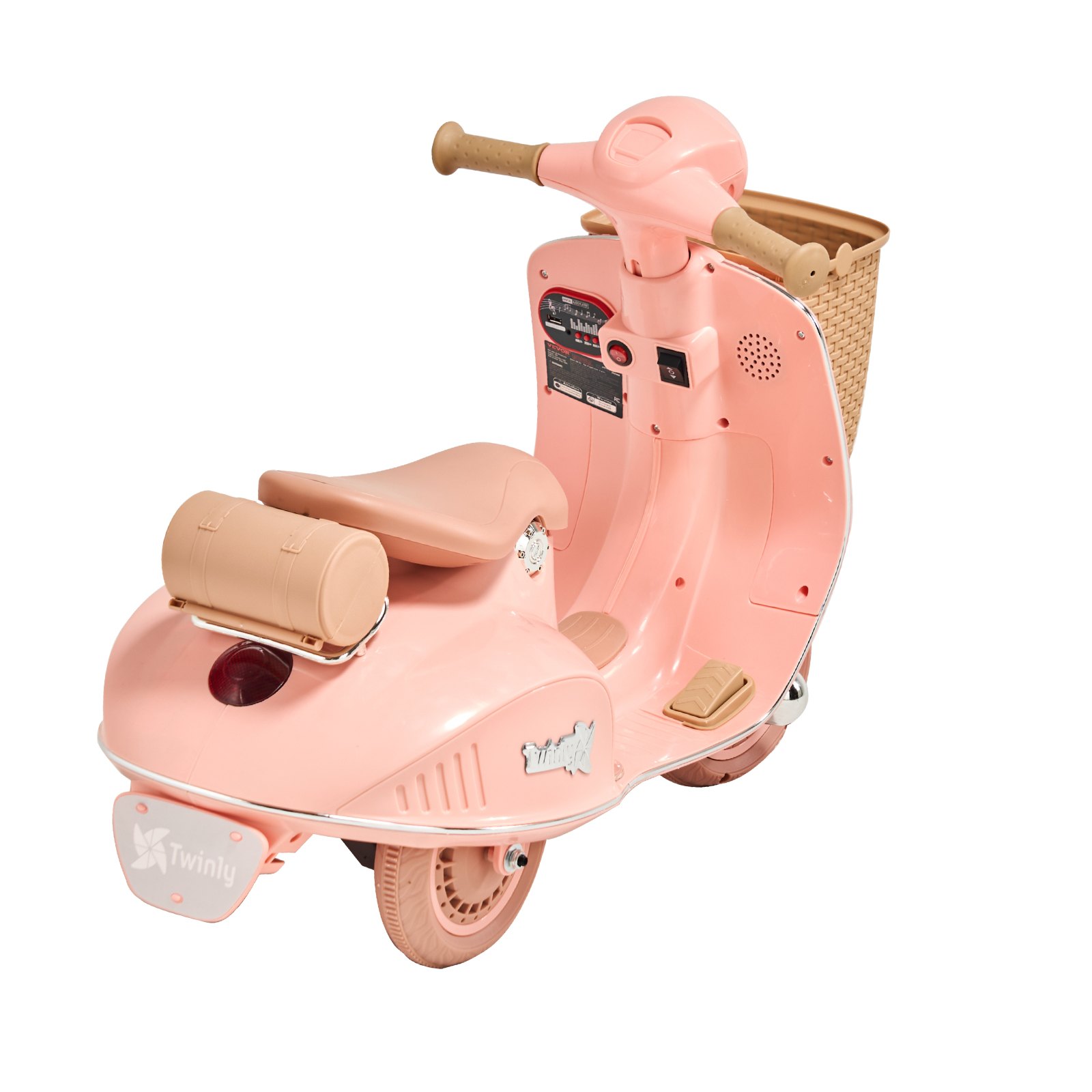 VEVOR Kids Ride on Motorcycle 12V Electric Motor Trike with LED for Kids Aged 3+