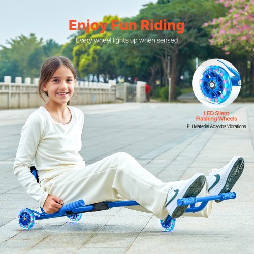 VEVOR Drift Trike for Kids – 198 lbs Capacity, LED Wheels