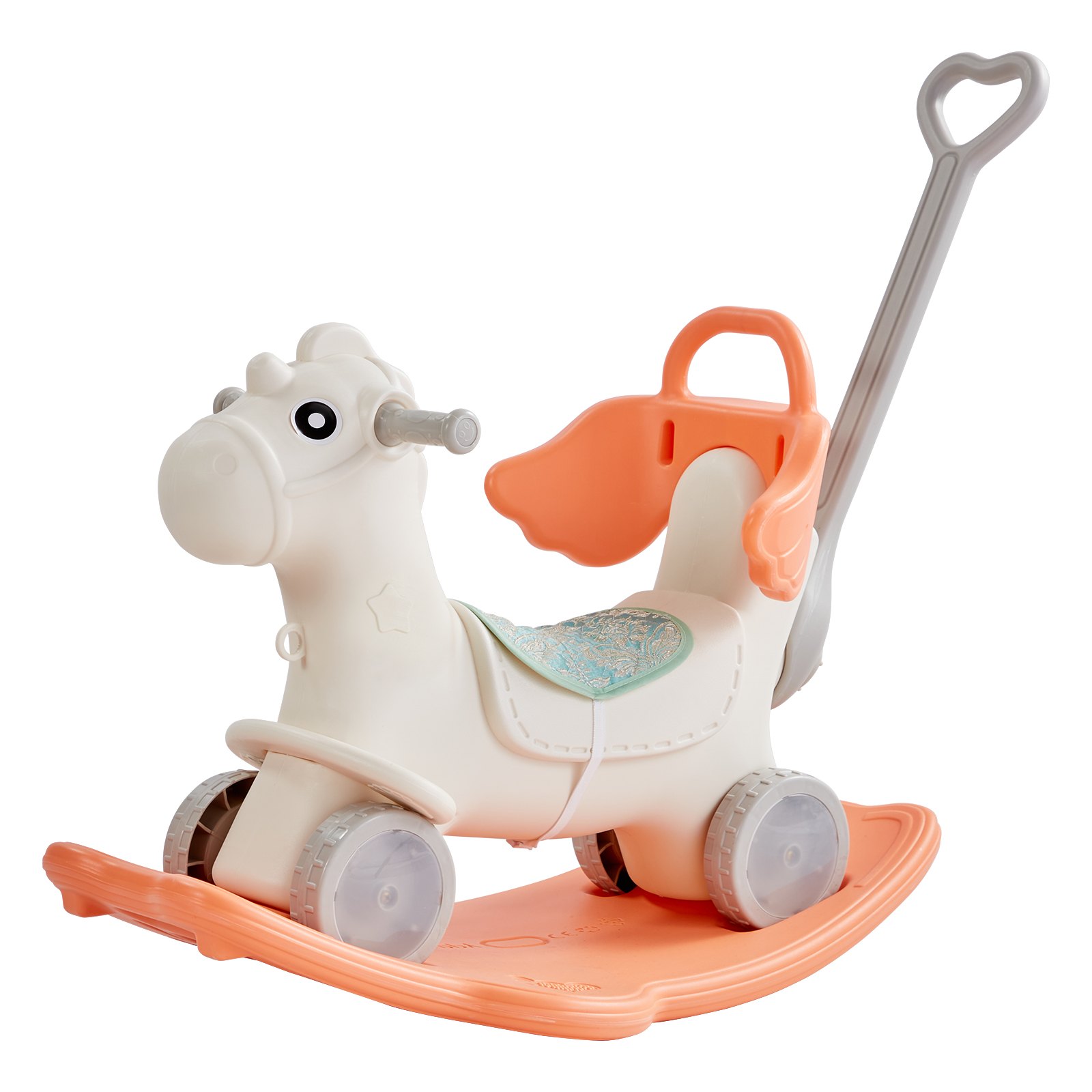 VEVOR 4 in 1 Rocking Horse for Toddlers 1-3 Years, Baby Rocking Horse ...