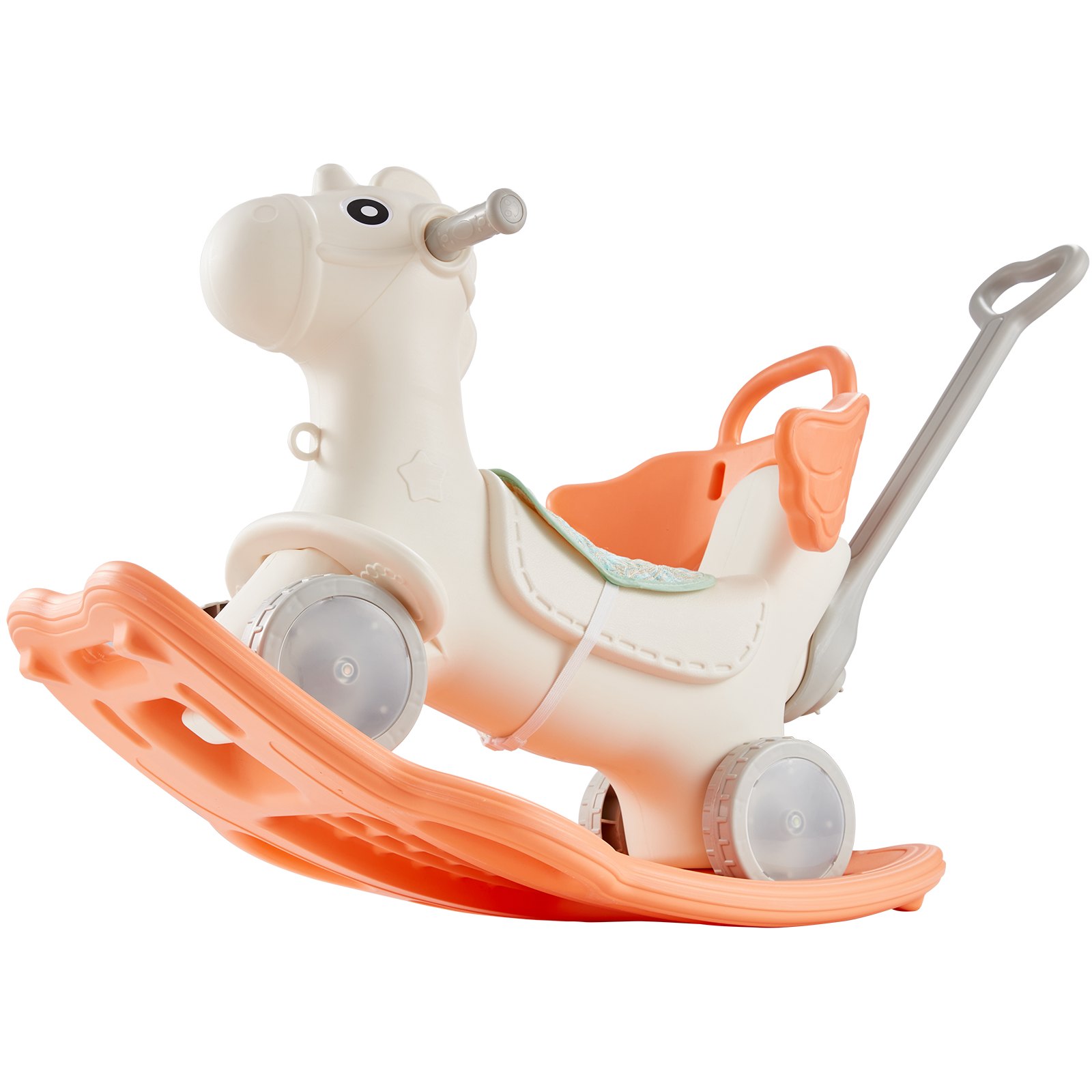 VEVOR 4 in 1 Rocking Horse for Toddlers 1-3 Years, Baby Rocking Horse ...