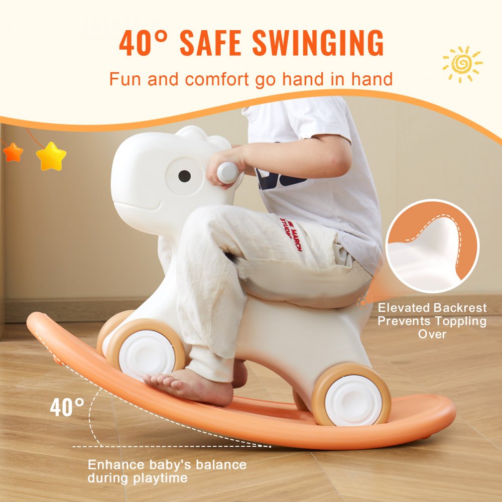 Toddler Ride-on Toy HDPE Material Indoor Outdoor Rocking Toy COLOR TREE ...