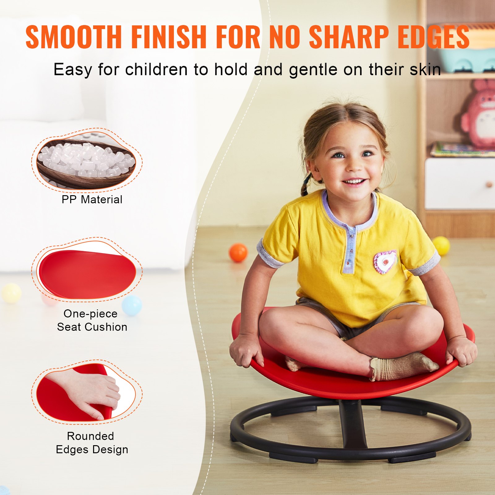 VEVOR Spin Chair for Kids – 220 LBS, 20.5