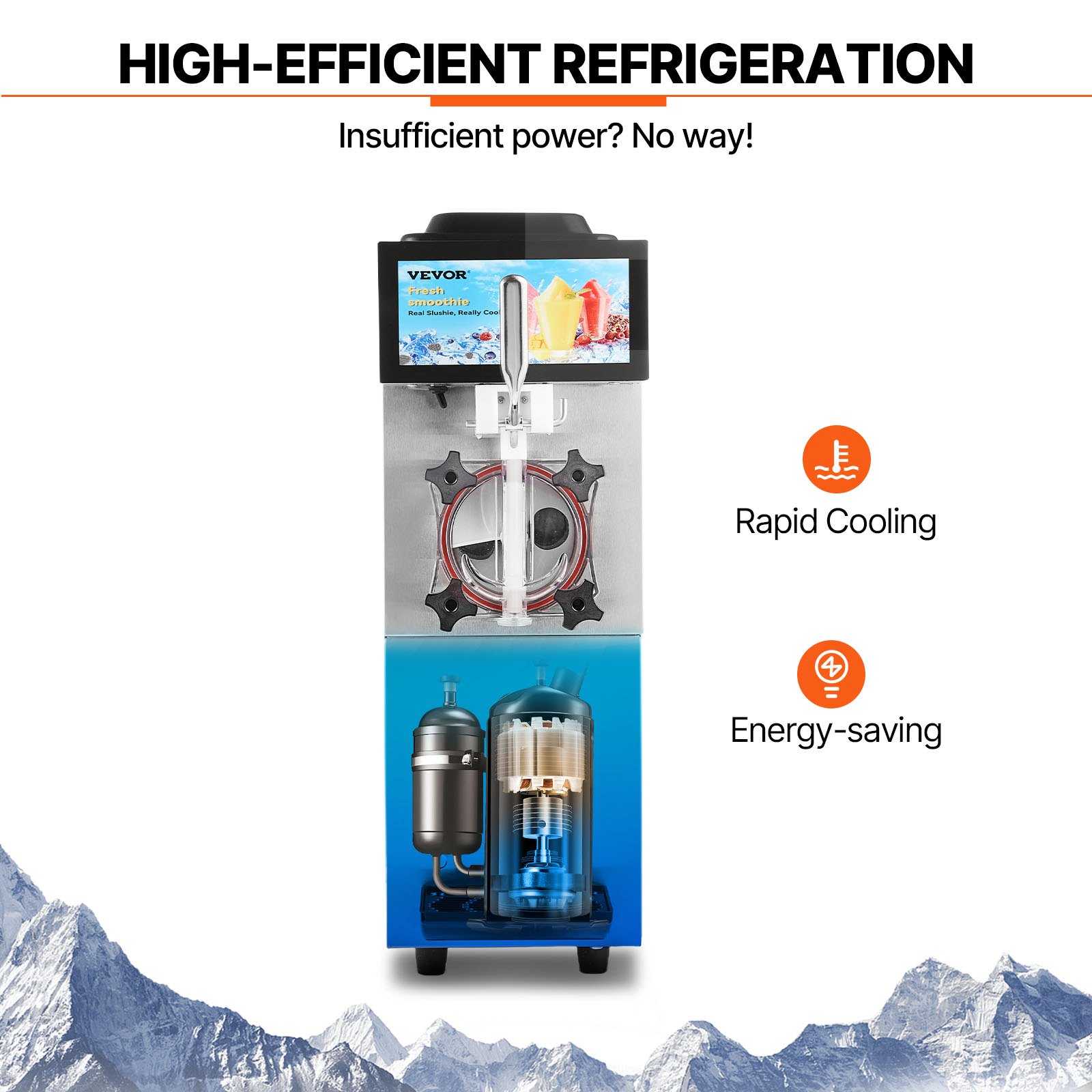 VEVOR Slush Machine for Commercial Use – 12L / 3.17 Gal Tank