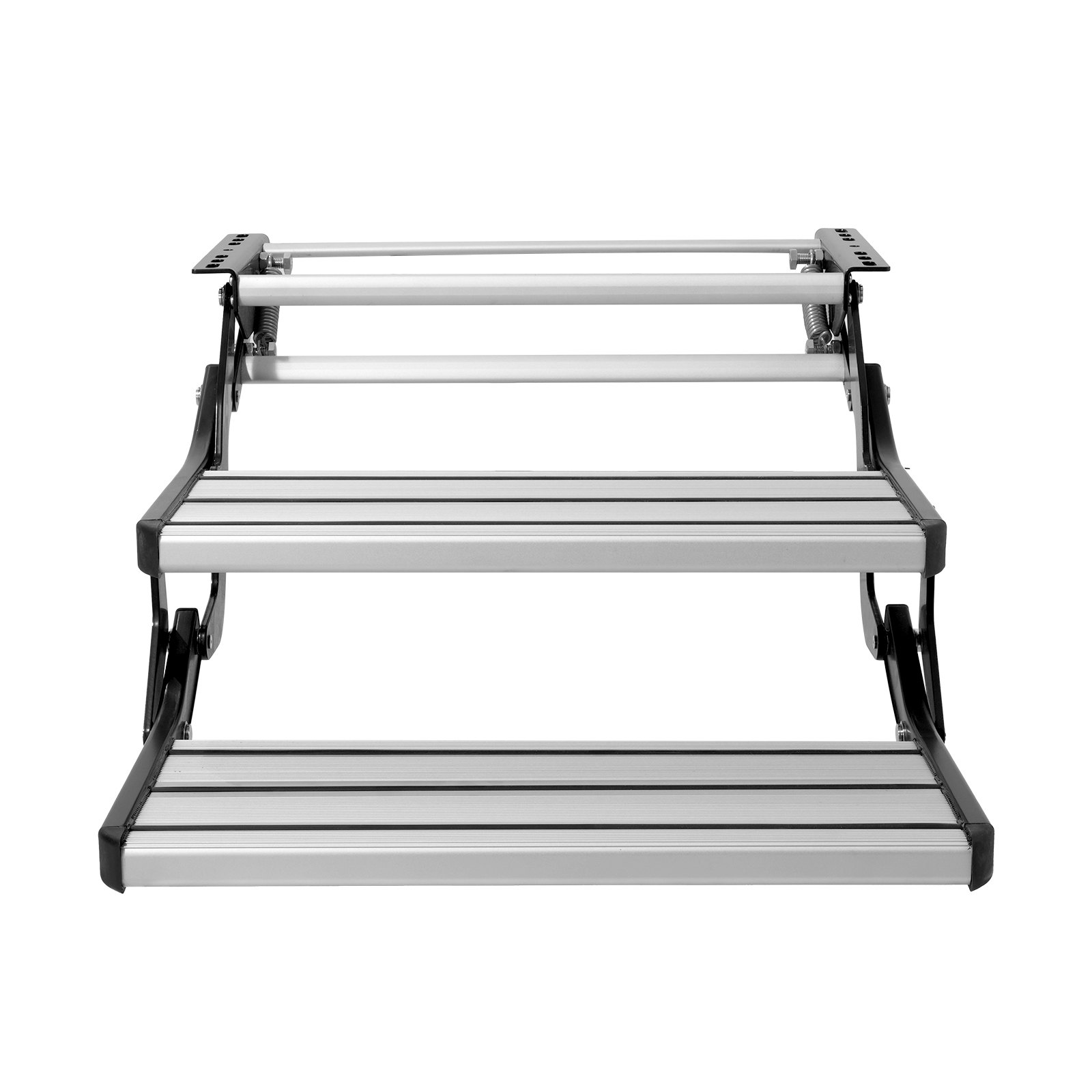 VEVOR RV Steps, 2-Step, Manual Retractable RV Stairs, Foldable, 440 LBS ...