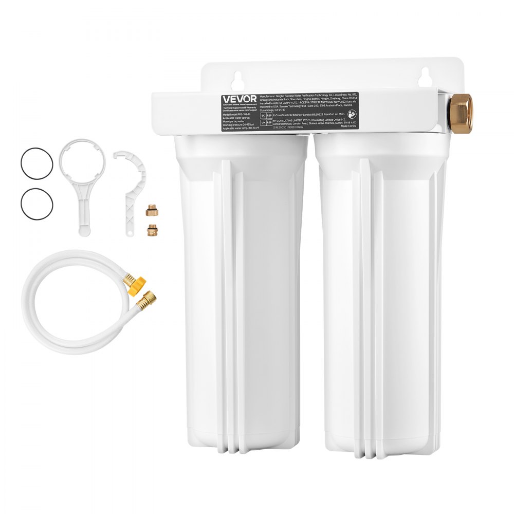 VEVOR RV Water Filtration System – 2.9 GPM, 2-Cartridge