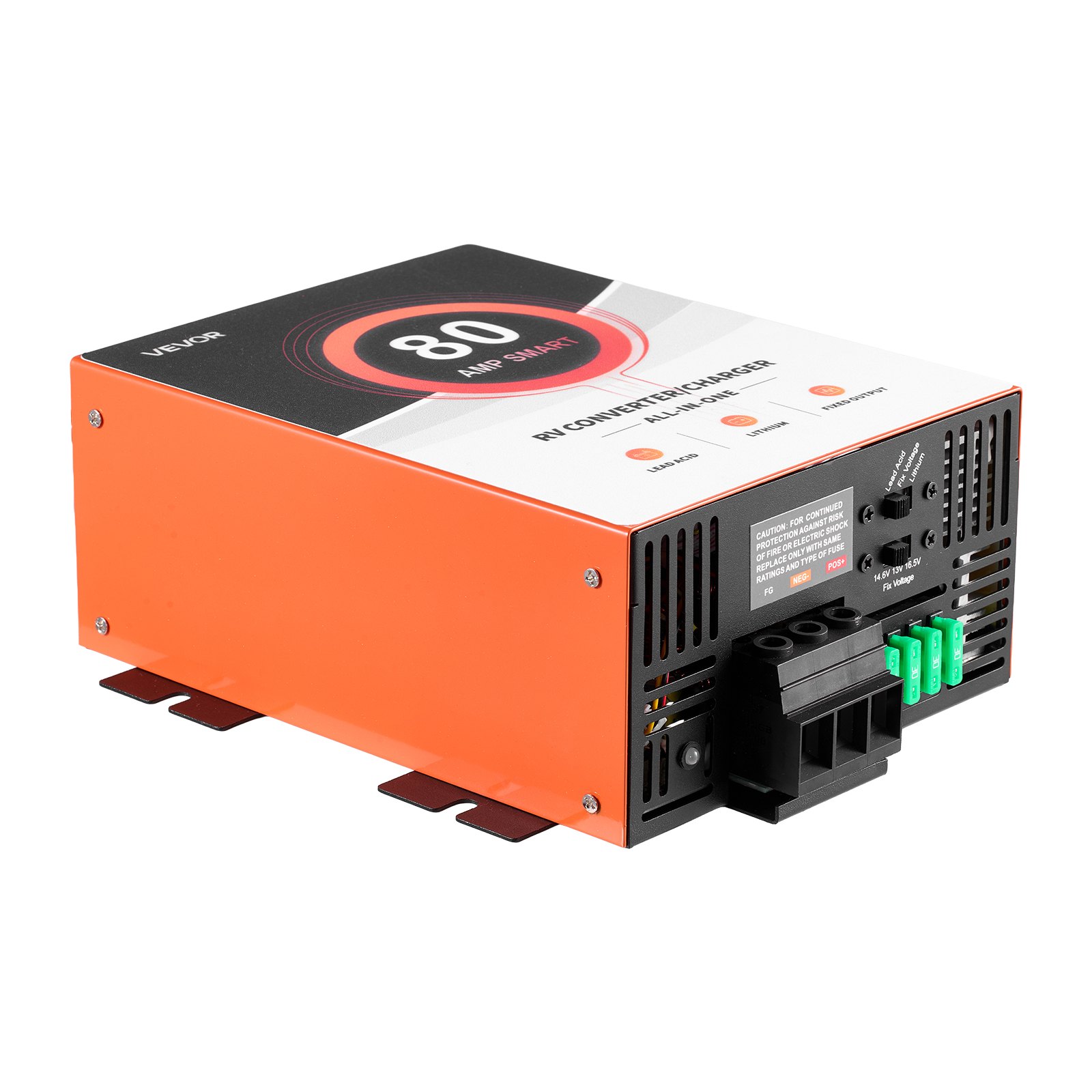 VEVOR AC To DC Power Converter For RV – 80A, 110V To 12V