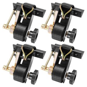 VEVOR Ladder Rack Ratchet Straps, Black Square Tube Mount, 1.5 in Wide ...