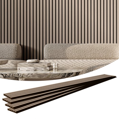 Wood Slat Acoustic Panels 7.9 x 94.5 inch for Modern Wall