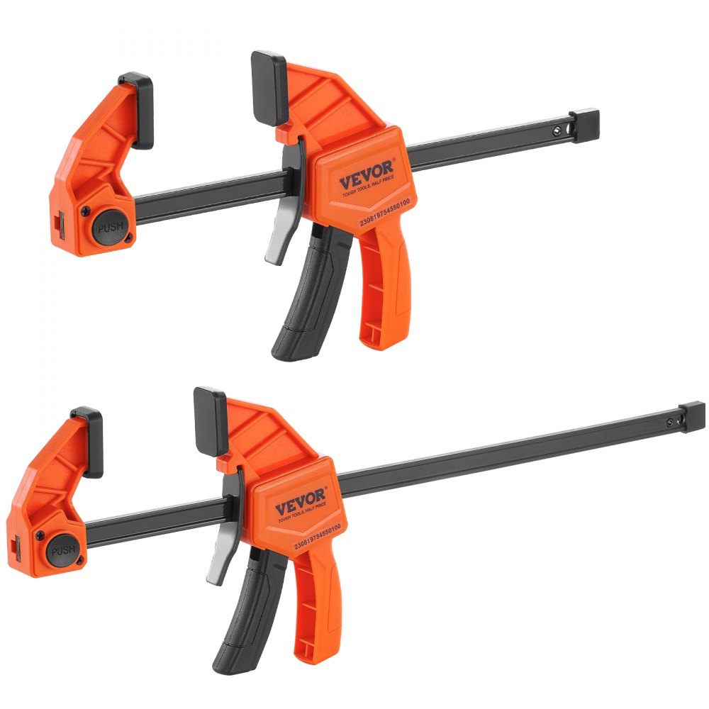 VEVOR Bar Clamps for Woodworking F Clamp 4Pack 6" and 2Pack 12" Clamp/Spreader VEVOR US