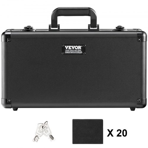 VEVOR Graded Card Storage Box With Lock – Holds 96 To 162 PSA Slabs – Key Or Combo Lock – Heavy-Duty Case