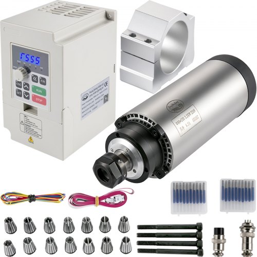 VEVOR CNC Spindle Motor Kits Air Cooled Spindle Motor 220V VFD 2.2