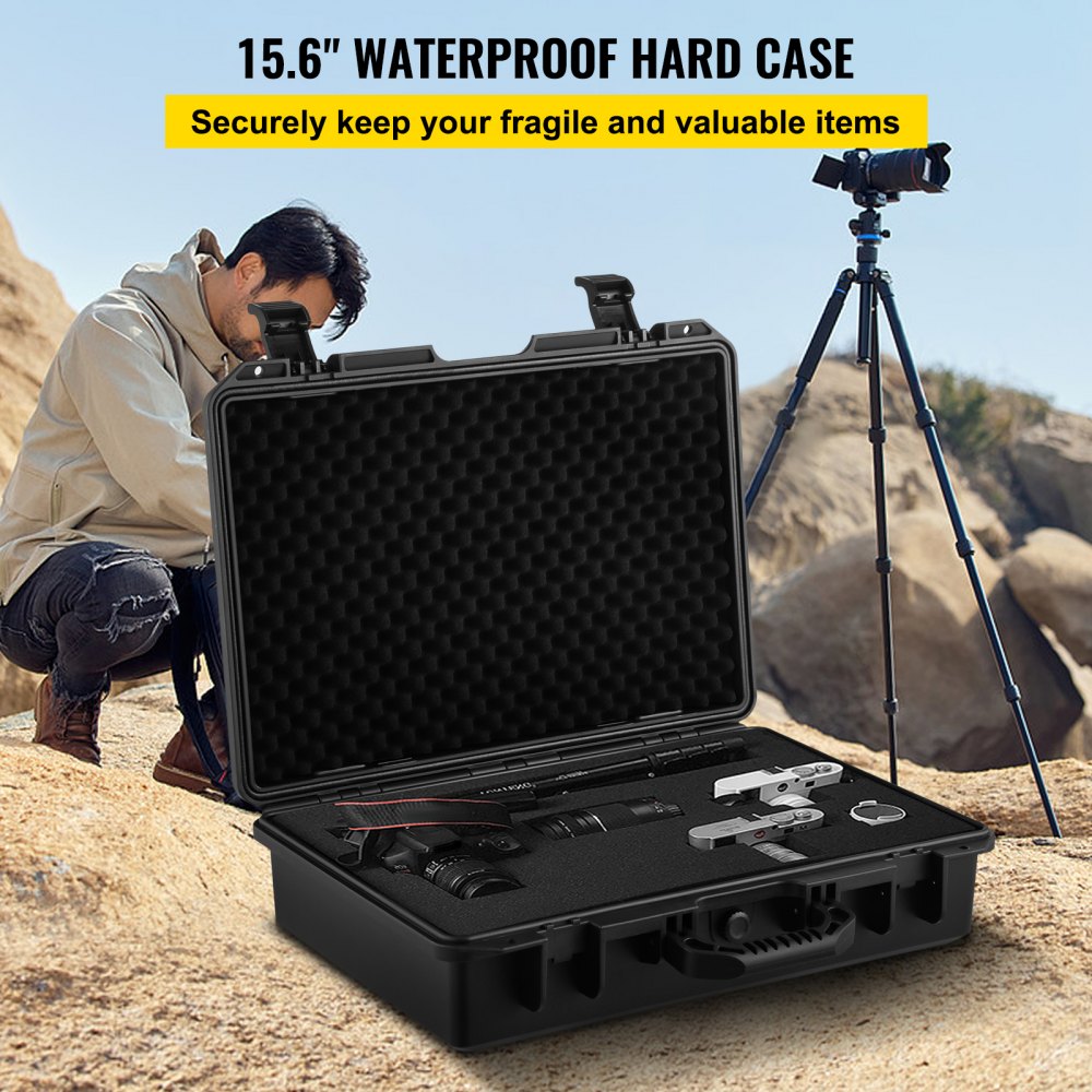 VEVOR Waterproof Hard Case, 19 x 14 x 5 Inches, with Customizable