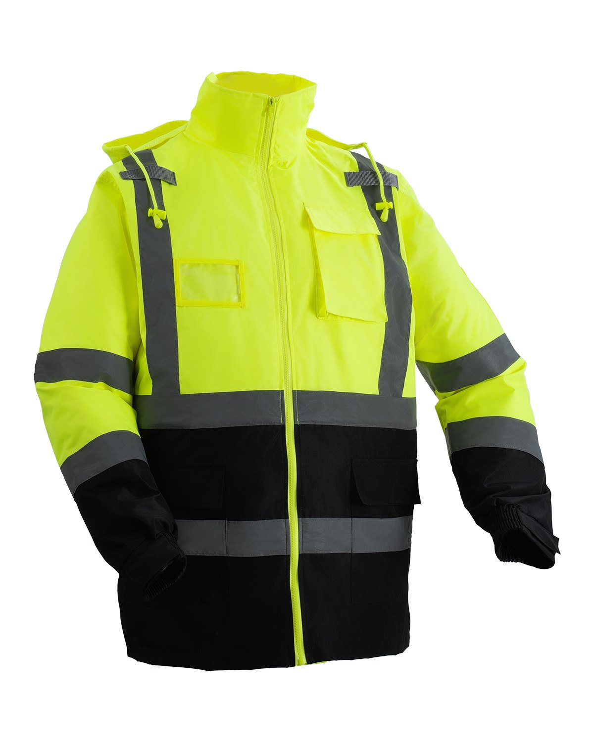 VEVOR Yellow Safety Jacket – Waterproof Hi Vis Class 3 Coat