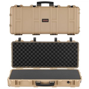 VEVOR Locking Hard Rifle Case – 36 In, IP67, 4-Layer Foam