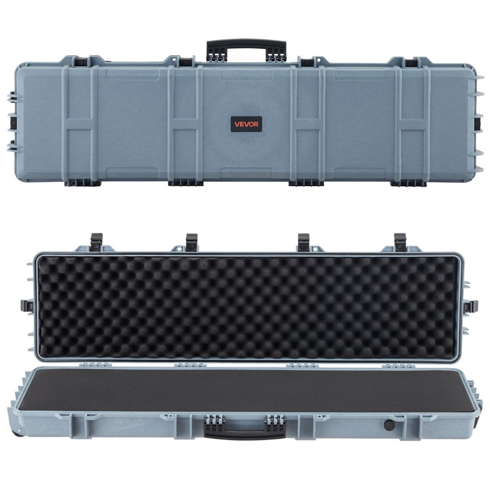 VEVOR Hard Rifle Case, Lockable Rifle Case with Pre-cut Foams, 138 cm ...