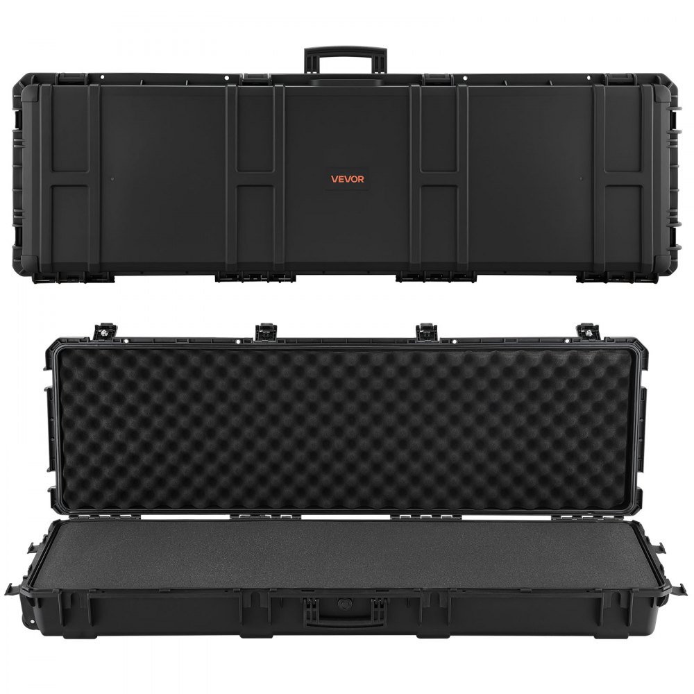 VEVOR Hard Rifle Case, Lockable Rifle Case with Pre-cut Foams, 1320 mm ...
