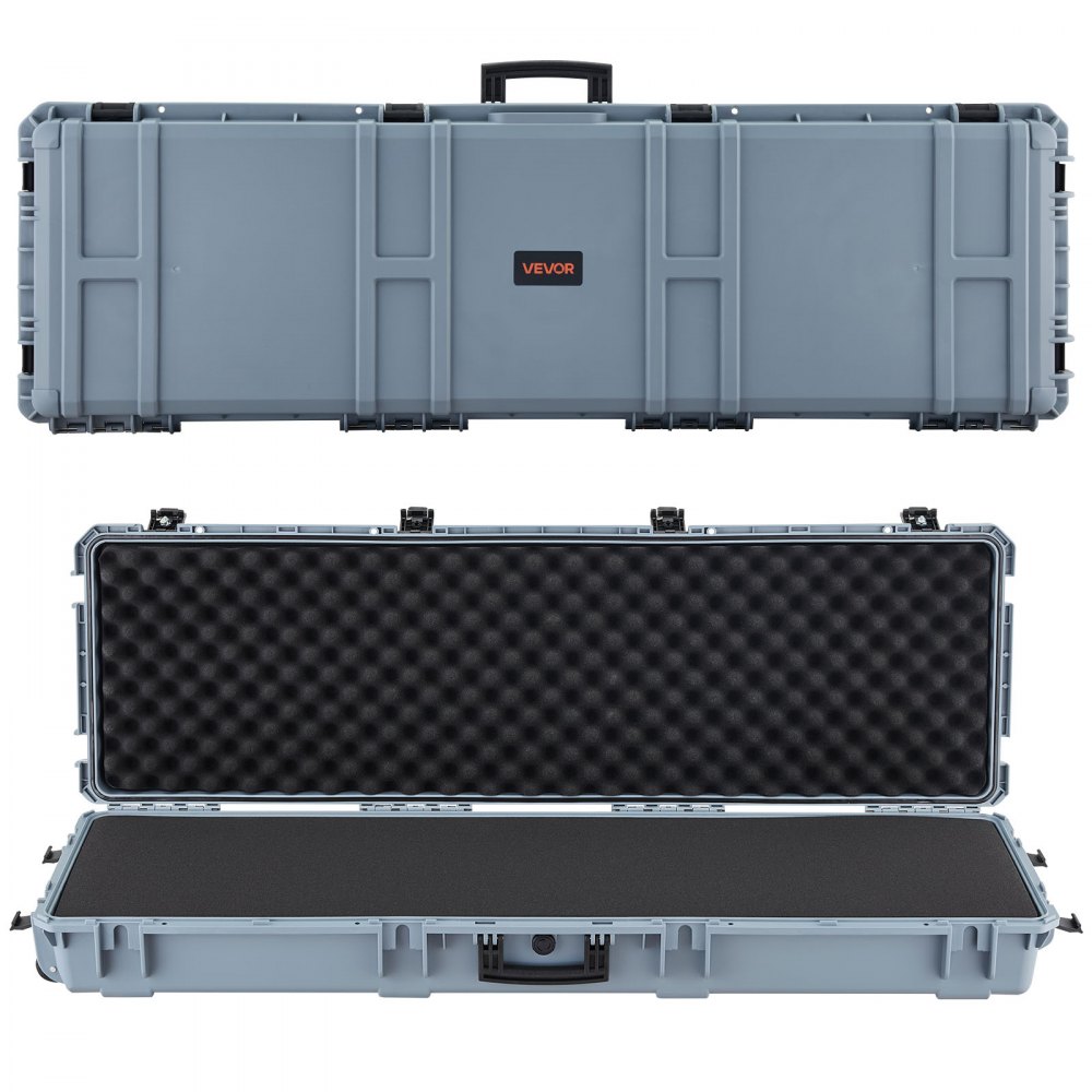 VEVOR Hard Rifle Case, Lockable Rifle Case with Pre-cut Foams, 139.1 cm ...