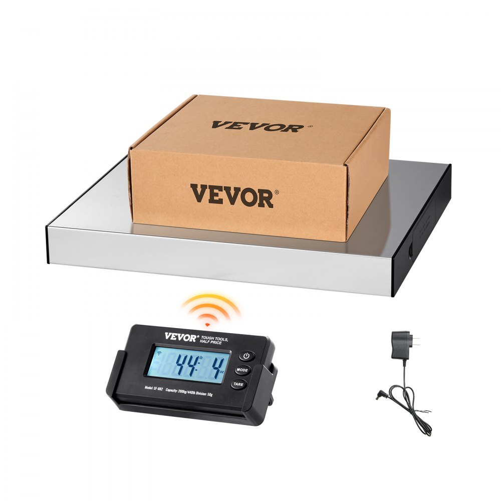VEVOR Digital Shipping Scale, 49 ft Wireless Control, 440 lbs x 1.7 oz