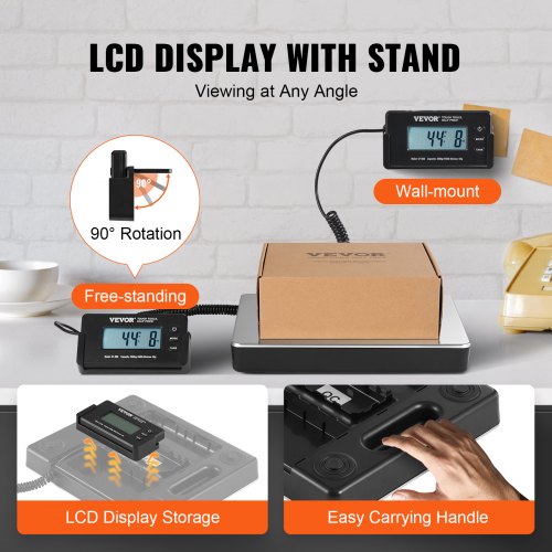 Shipping Scale, 440 Lbs/0.35oz High Accurate Digital