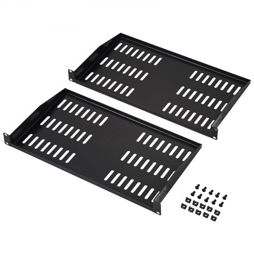 VEVOR 2PCS 1U Server Rack Shelf 10