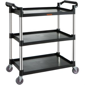 Chariot De Courses Pliable Whitmor - Noir XL - Pour Maison, Buanderie, Garage
