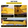 VEVOR 24 Ft Length Flood Barrier, 6 In Height, Water Barrier For Flooding With Great Waterproof Effect Reusable Pvc Water Diversion Tubes Flood Barriers For Home Door Garage