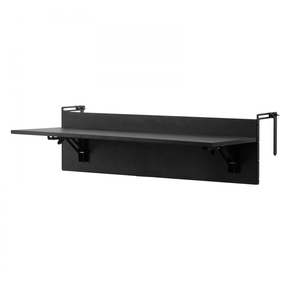 VEVOR Balcony Hanging Table, 12 x 32 in Folding Balcony Railing Table ...