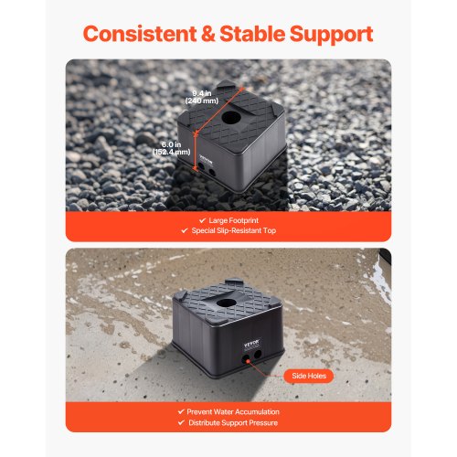 Trailer Jack Blocks 2Pcs 6