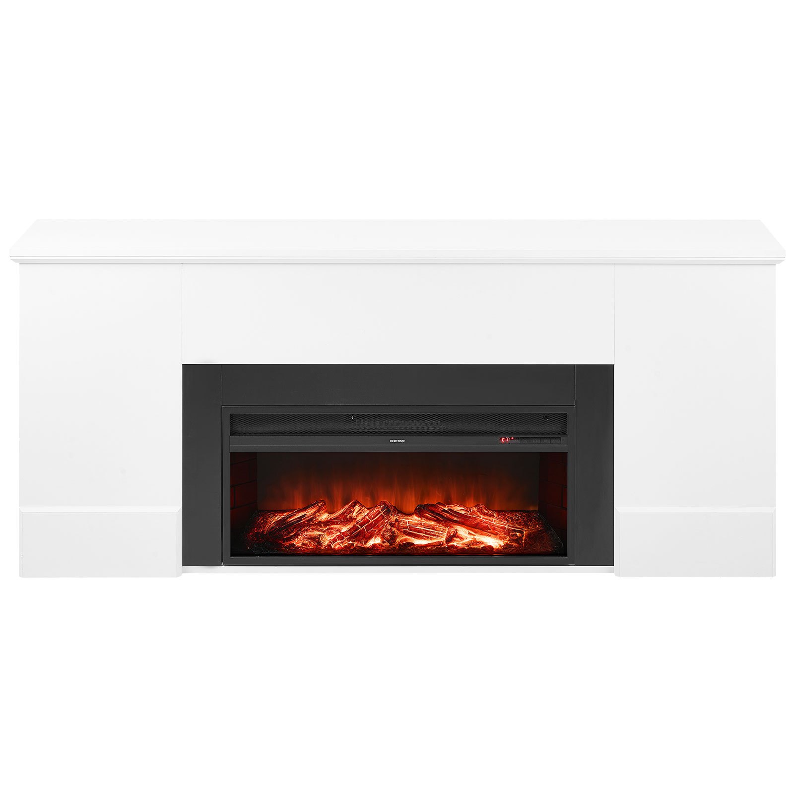 VEVOR 75 Inch Electric Fireplace – 1500W, 5120 BTU White