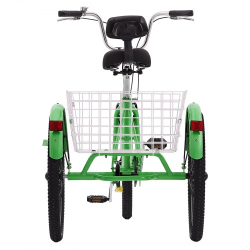 VEVOR Adult Tricycles Bike, 24 Inch Three-Wheeled Bicycles, 3