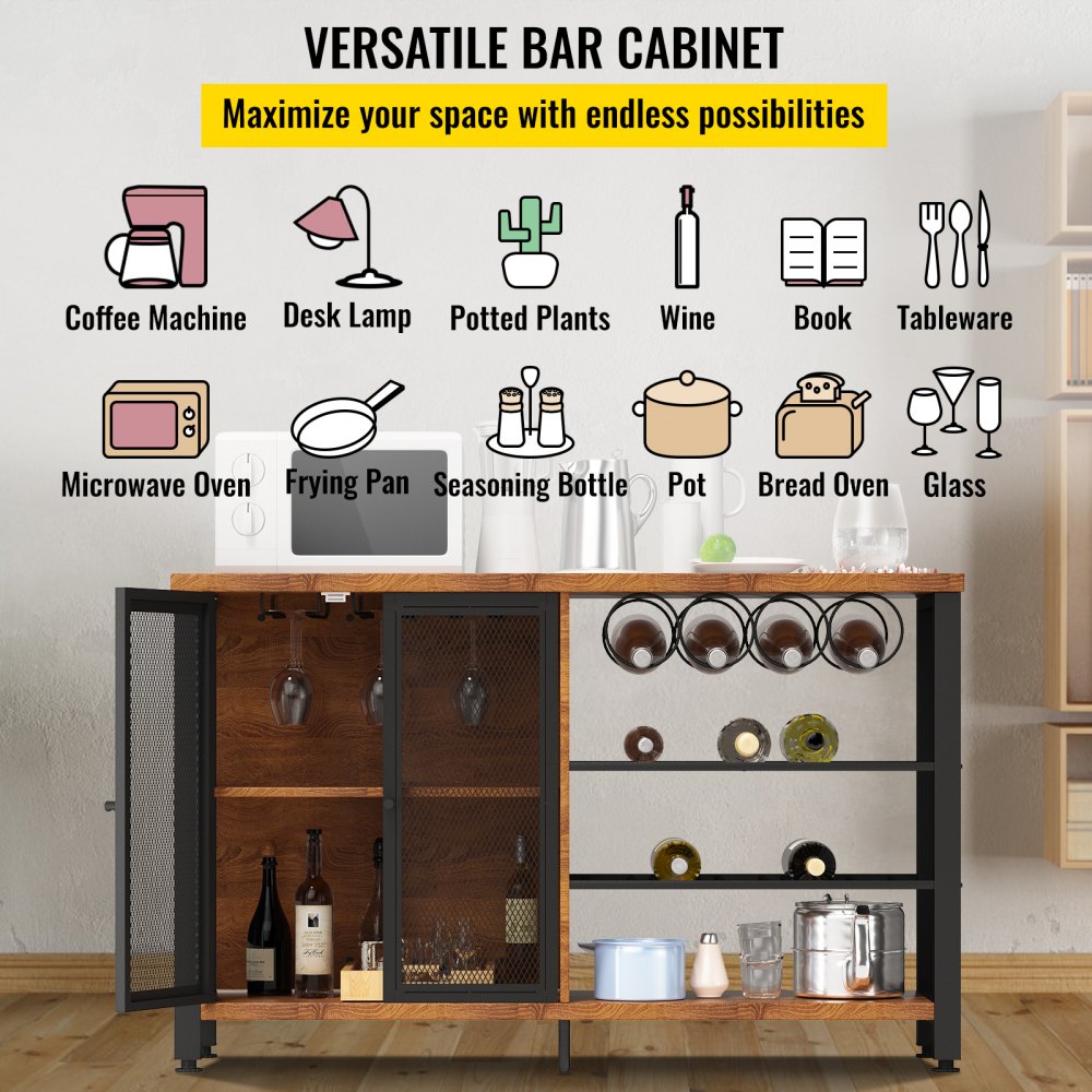 Coffee and discount wine bar cabinet