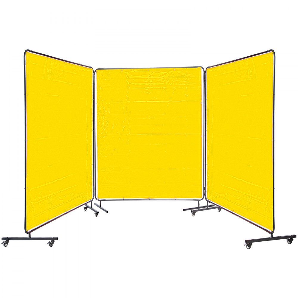 VEVOR Welding Curtain 6' x 6' Welding Screens Flame Retardant 3 Panel