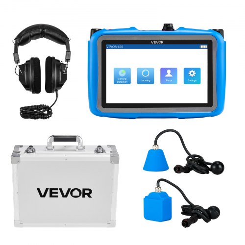 VEVOR Water Leak Locator Equipment – 1Hz–10000Hz, 7