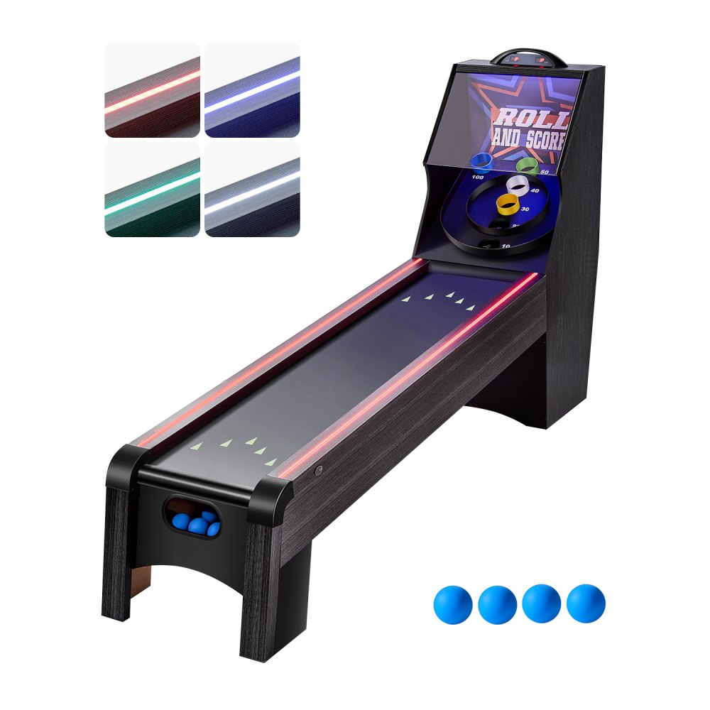 VEVOR 9' Roll and Score Classic Arcade Game Table, Skee Ball Arcade ...