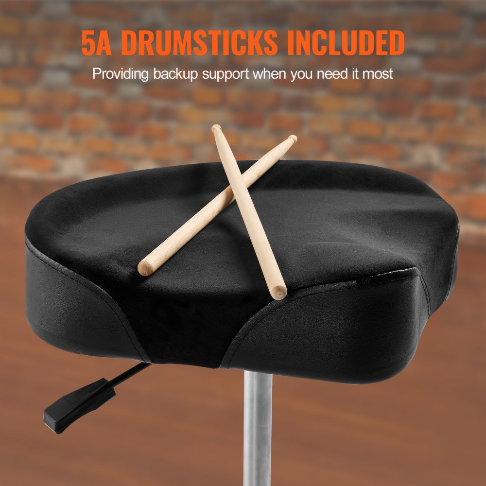 Drum Stool Throne Height Adjustable Thick Padded Guitar Keyboard Piano