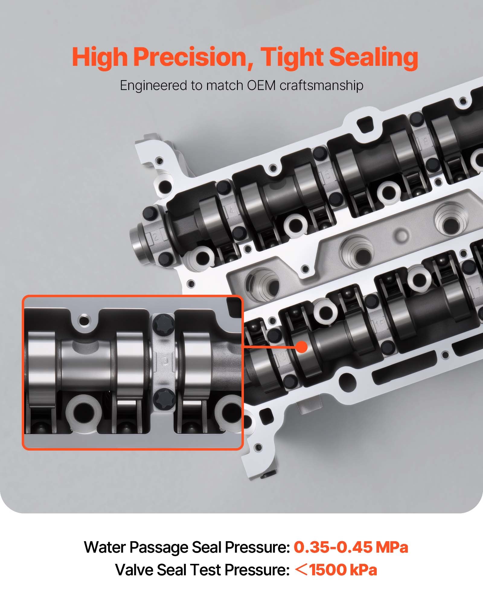 VEVOR Engine Cylinder Head Assembly – 1.4L Turbo, 2011-2019